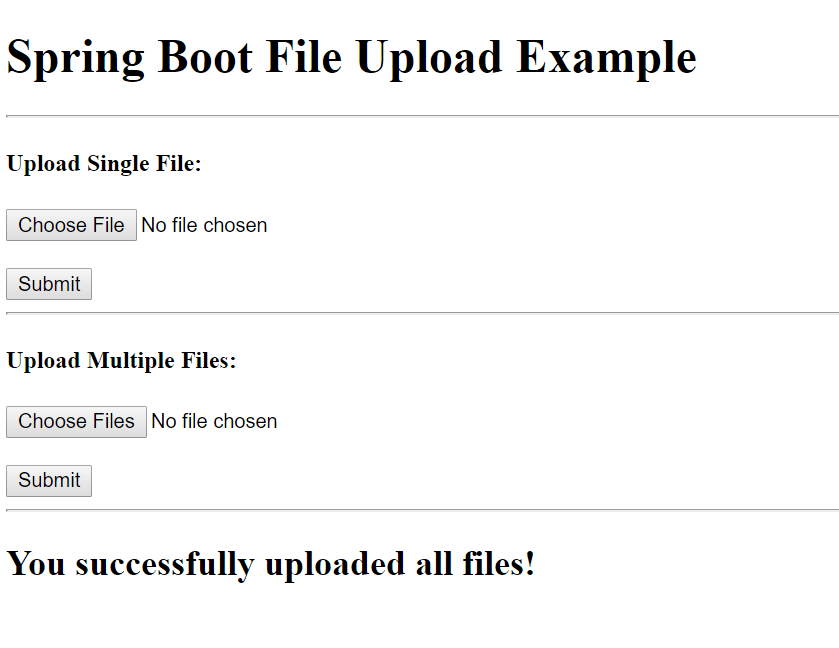 Uploading Files with Spring Boot