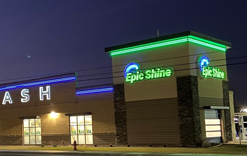 Epic Shine Car Wash Site 6 Stack Construction