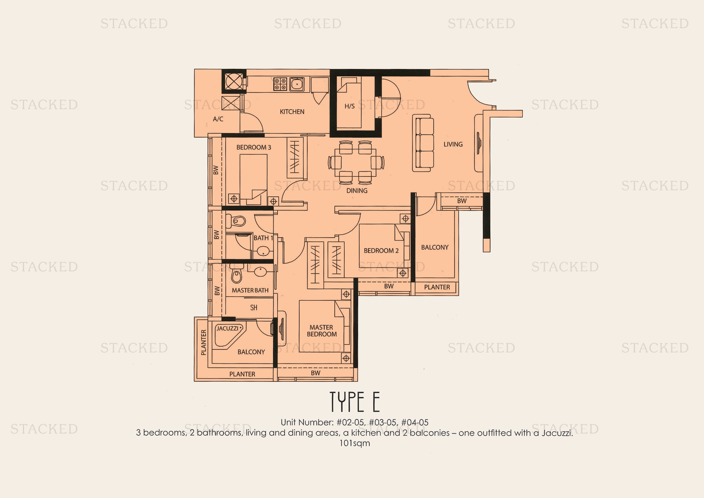 Stacked homes 3sandilands Singapore Condo Floor Plans, Images And