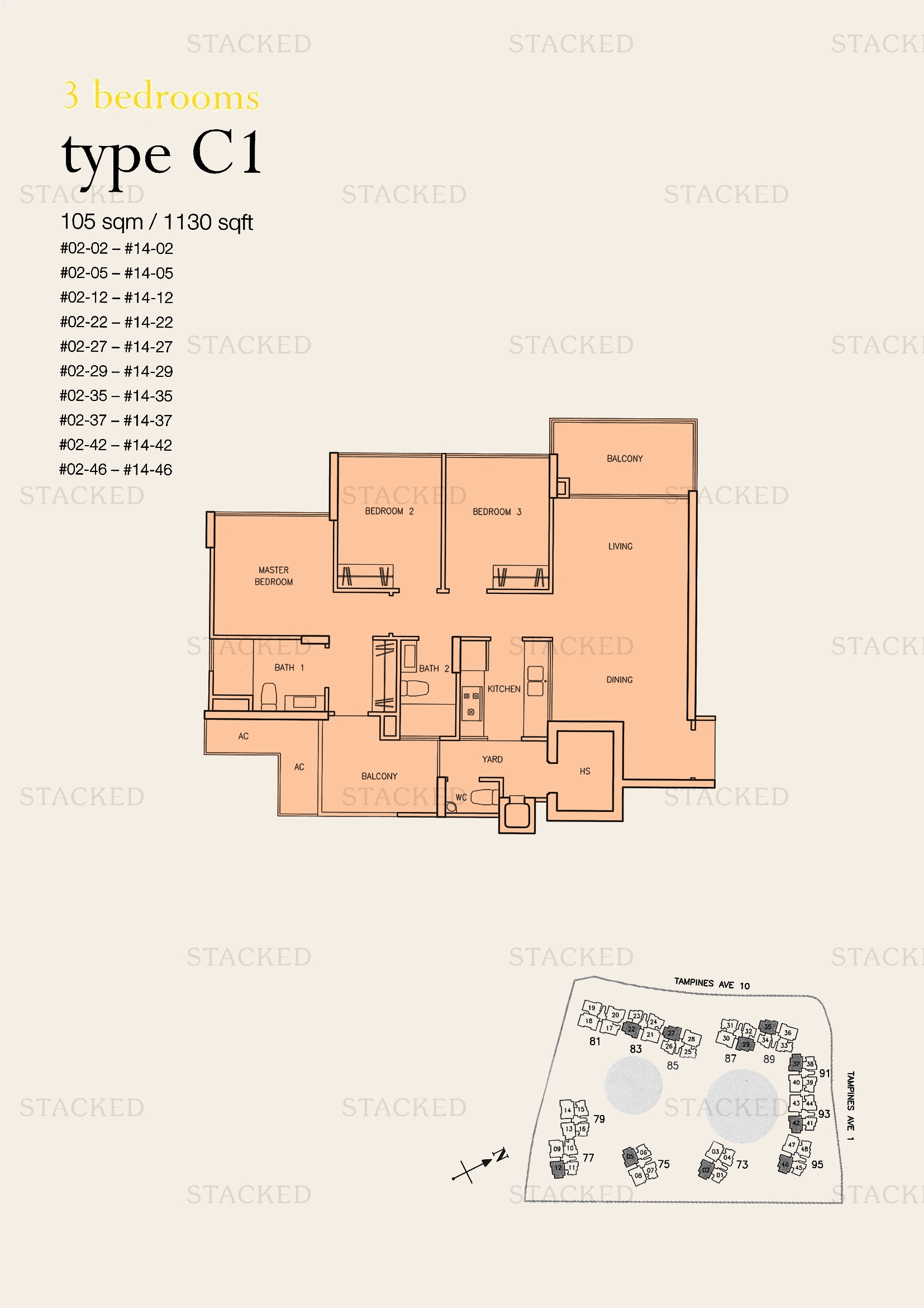 Stacked homes Waterview Singapore Condo Floor Plans, Images And