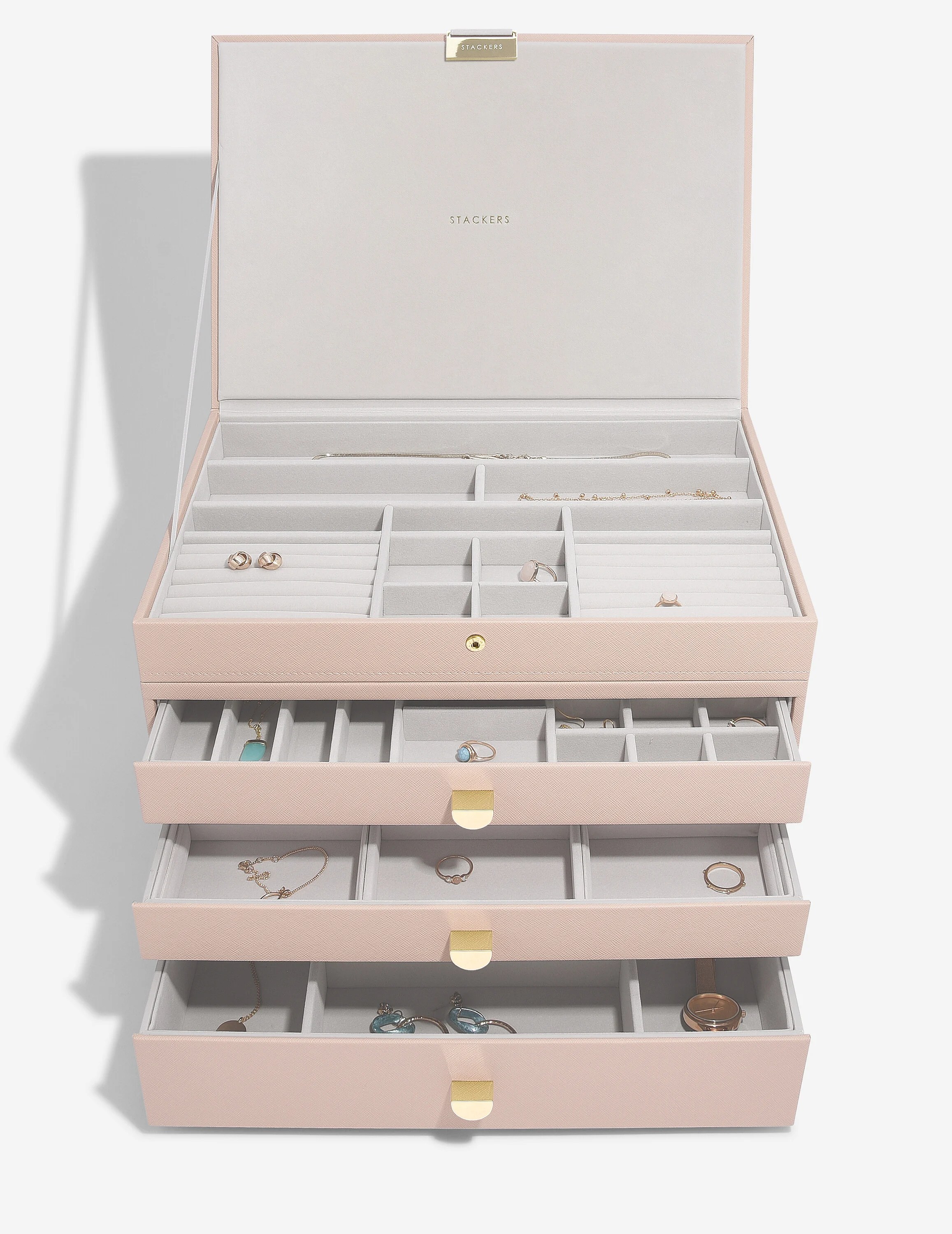 Supersize Jewellery Box Mixed Set New In Stackers