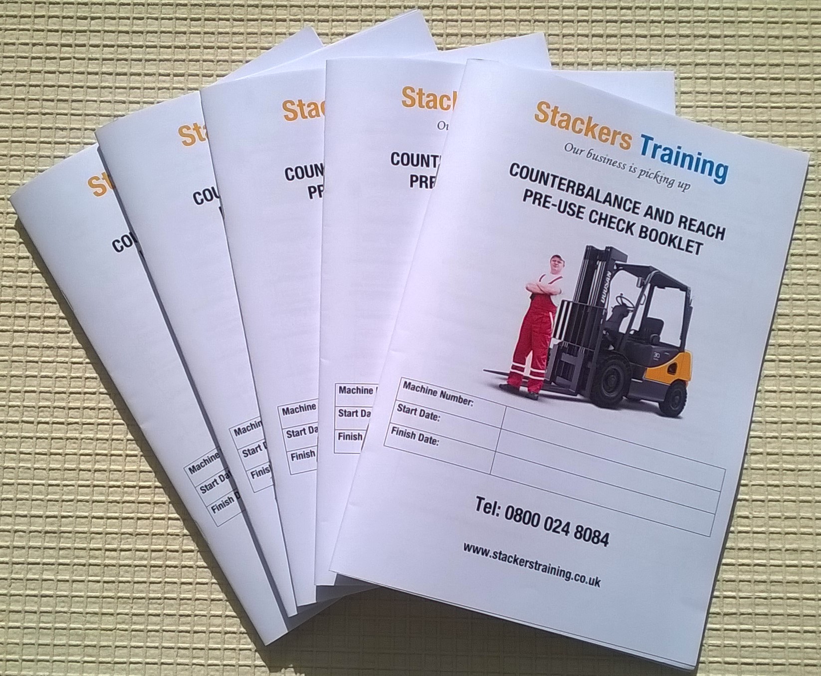 PreUse Check Booklets Stackers Training