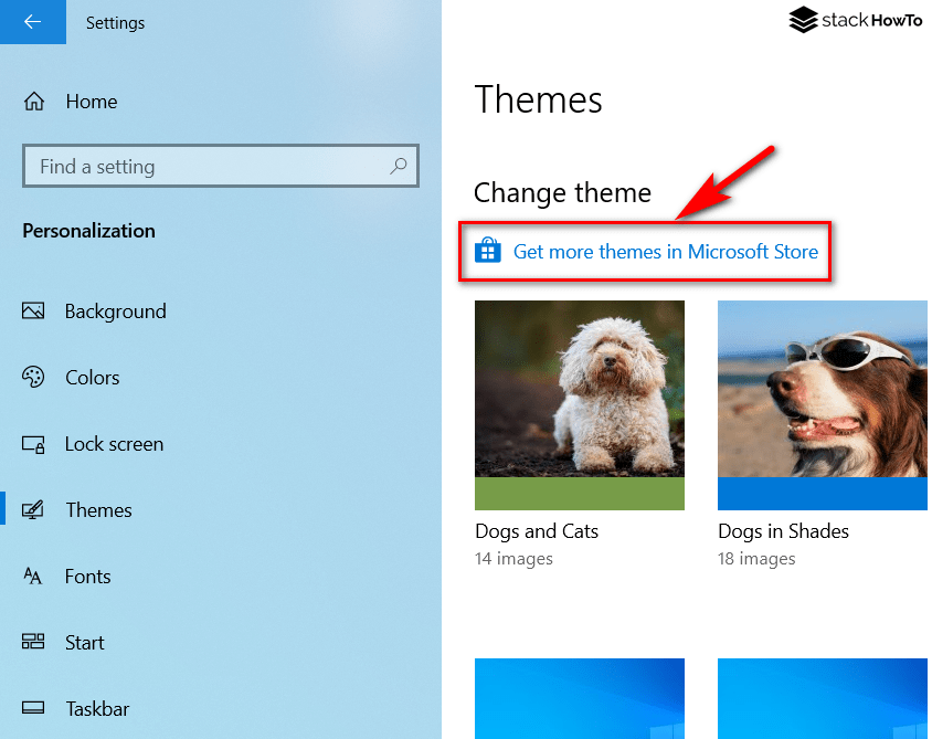 How to Add or Change Desktop Theme in Windows 10 StackHowTo