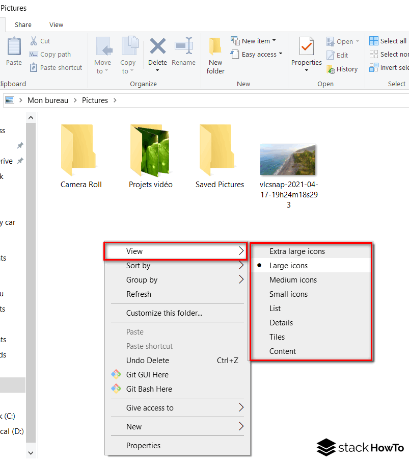 How to Change Desktop Icon Size in Windows 10 StackHowTo