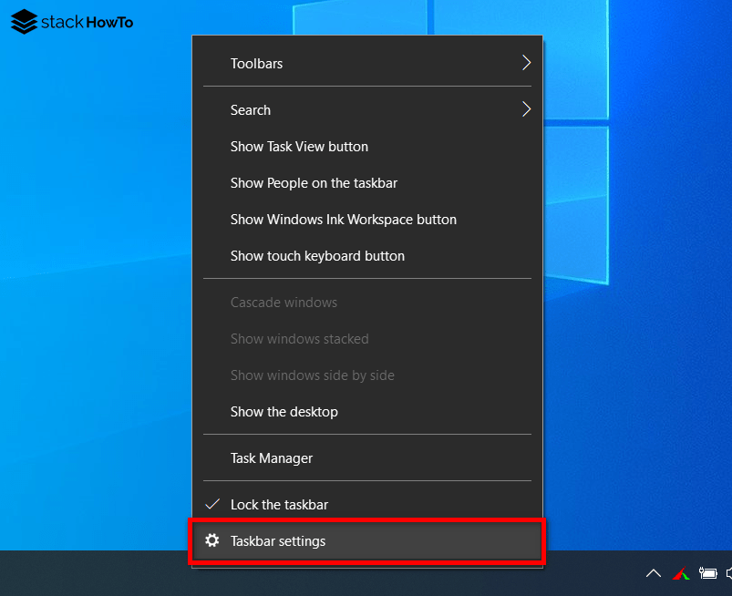 How to Make Taskbar Buttons Smaller in Windows 10 StackHowTo