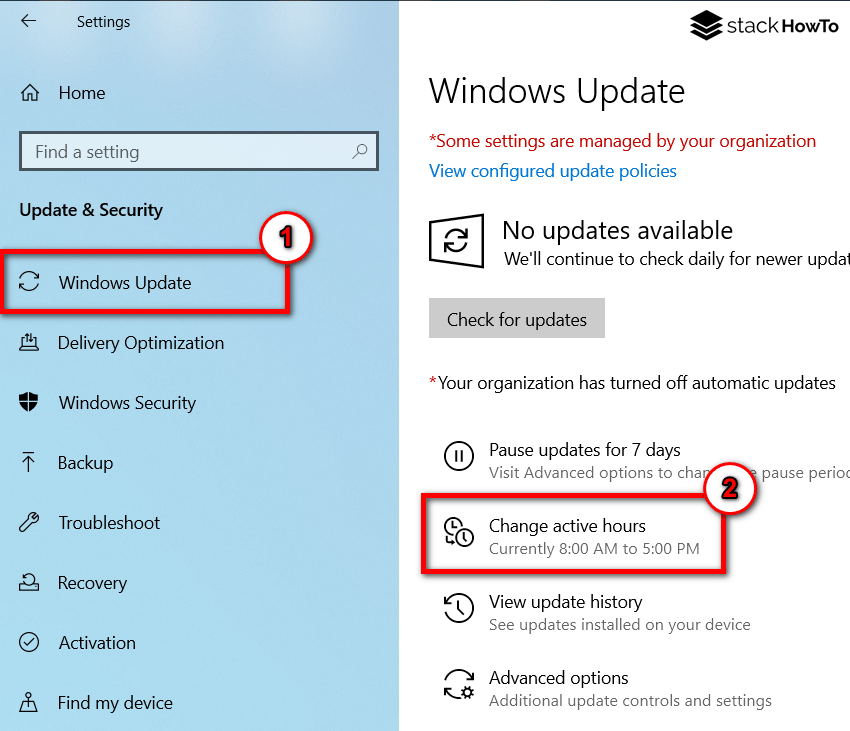 How to Stop Automatic Restart After Updating Windows 10 StackHowTo