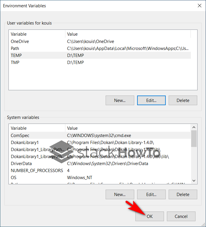 How to Change Temp Folder Location in Windows 10 StackHowTo