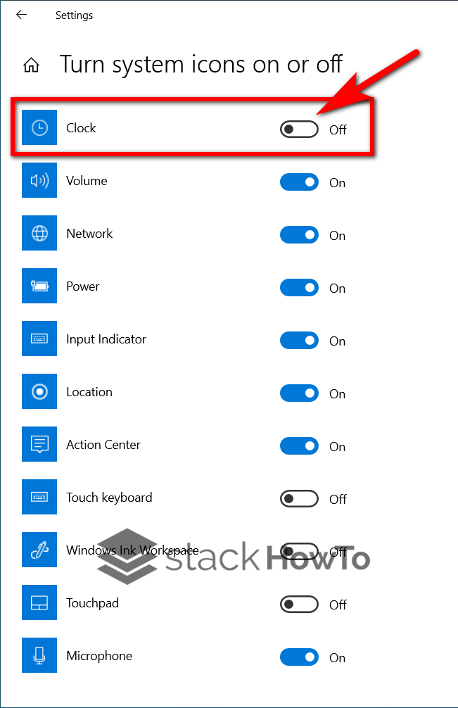 How to Hide the Clock From Windows 10 Taskbar StackHowTo