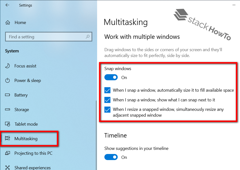 How To Snap Windows in Windows 10 StackHowTo