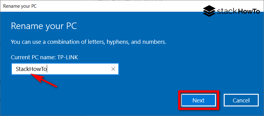 How to Change Computer Name in Windows 10 StackHowTo