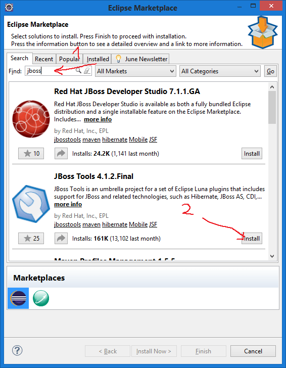 Hibernate Cài đặt Jboss tool, Hibernate Tool. Công cụ tạo class entity.