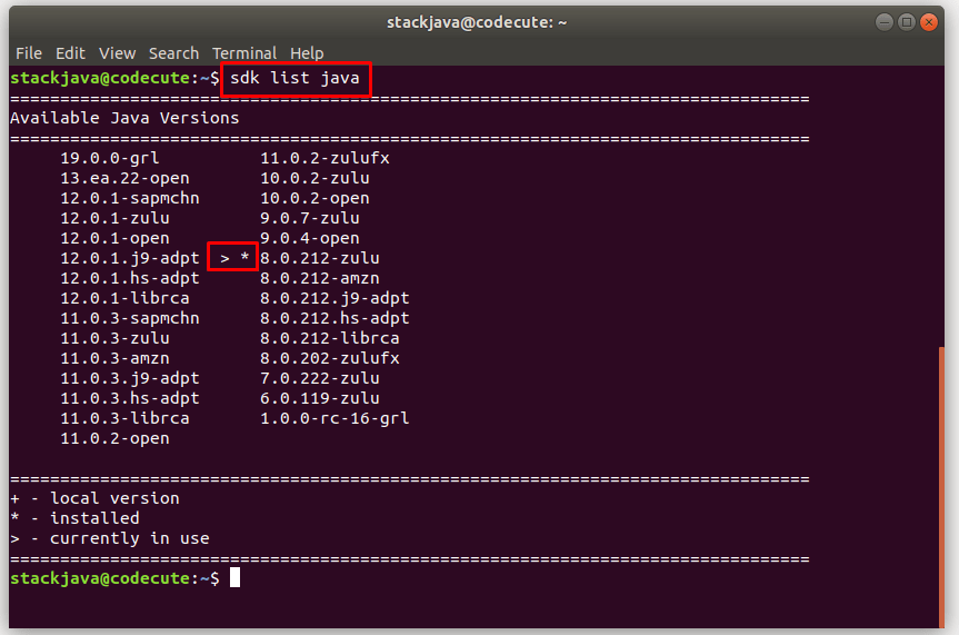 Hướng dẫn cài đặt Java bằng SDKMAN STACKJAVA