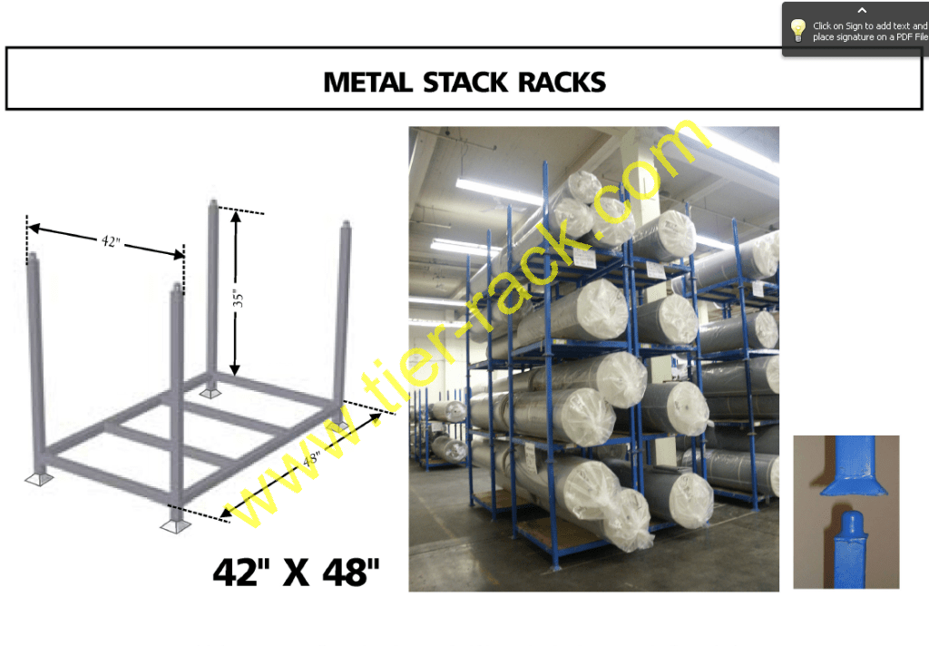 TierRack offers quality used 42x48 stack racks for sale.