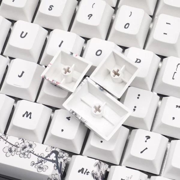 Ink Painting DyeSublimated PBT Cherry Keycaps StacksKB