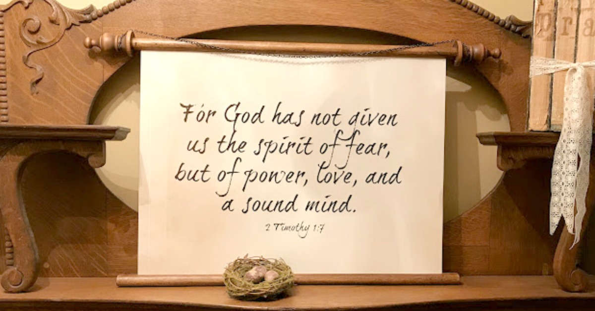 DIY Scroll Wall Hanging Bible Verse Poster