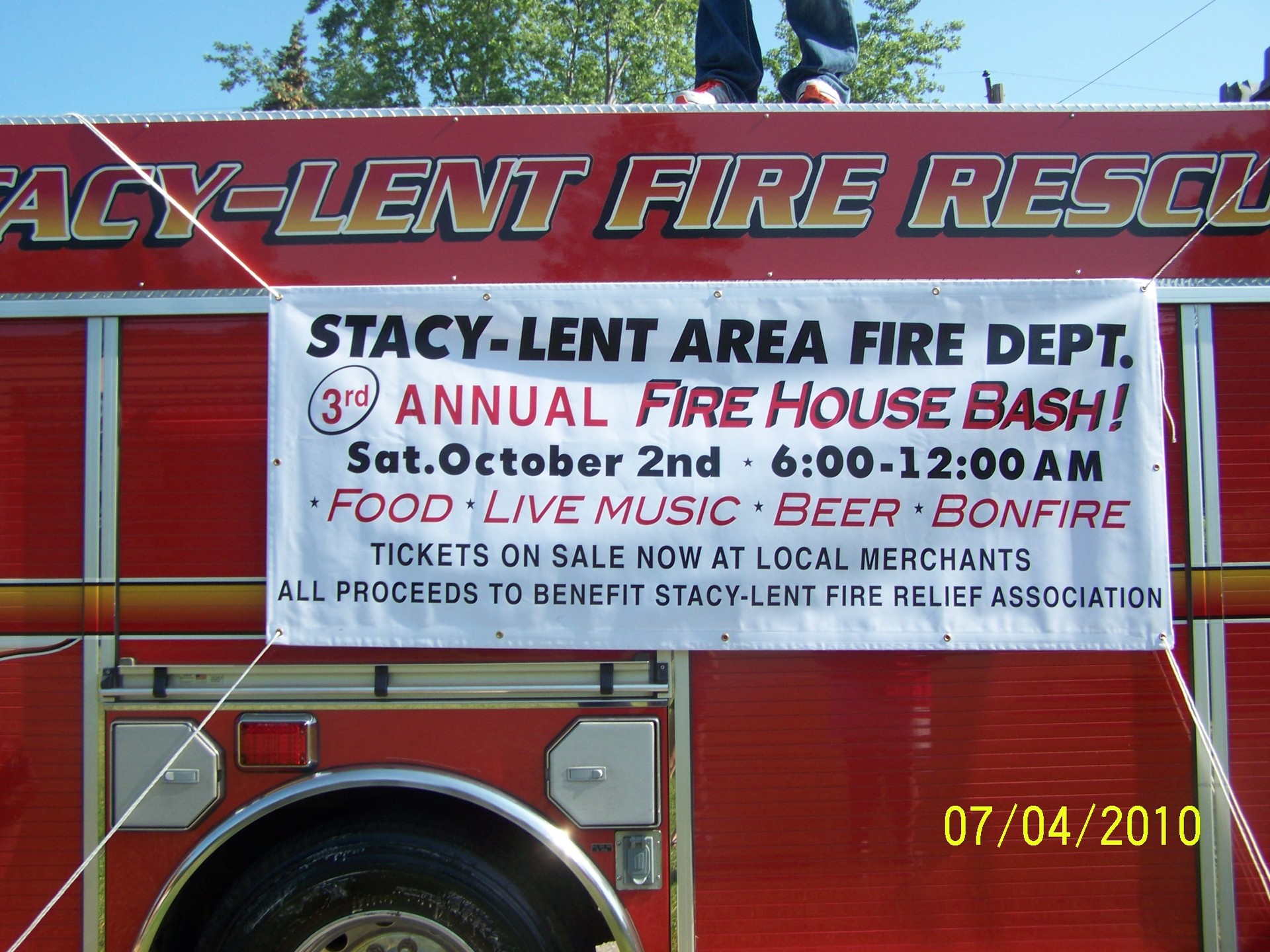 Stacy Daze Parade Stacy Lent Fire Station