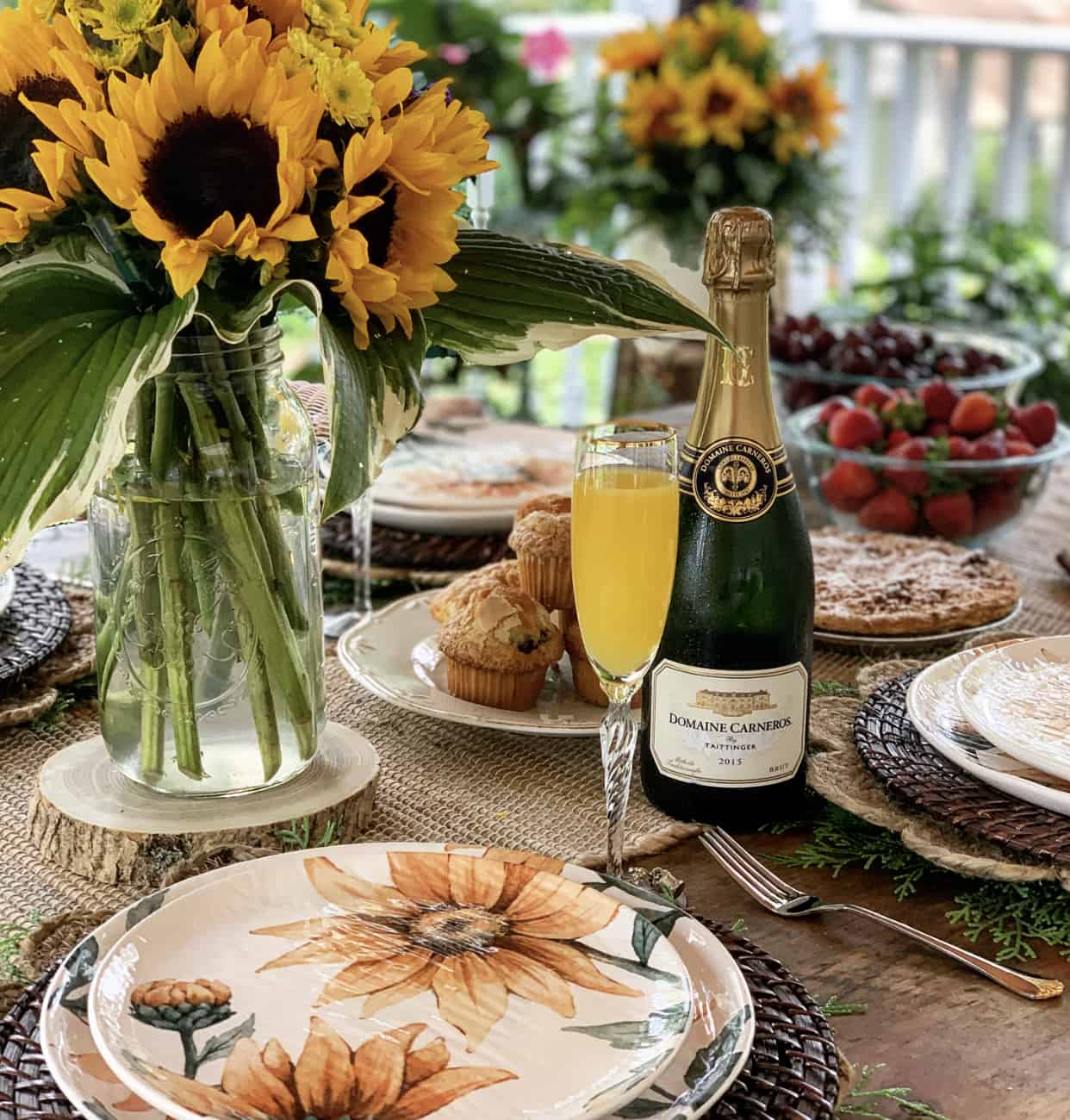 Sunflower Brunch Table Setting Idea Stacy Ling