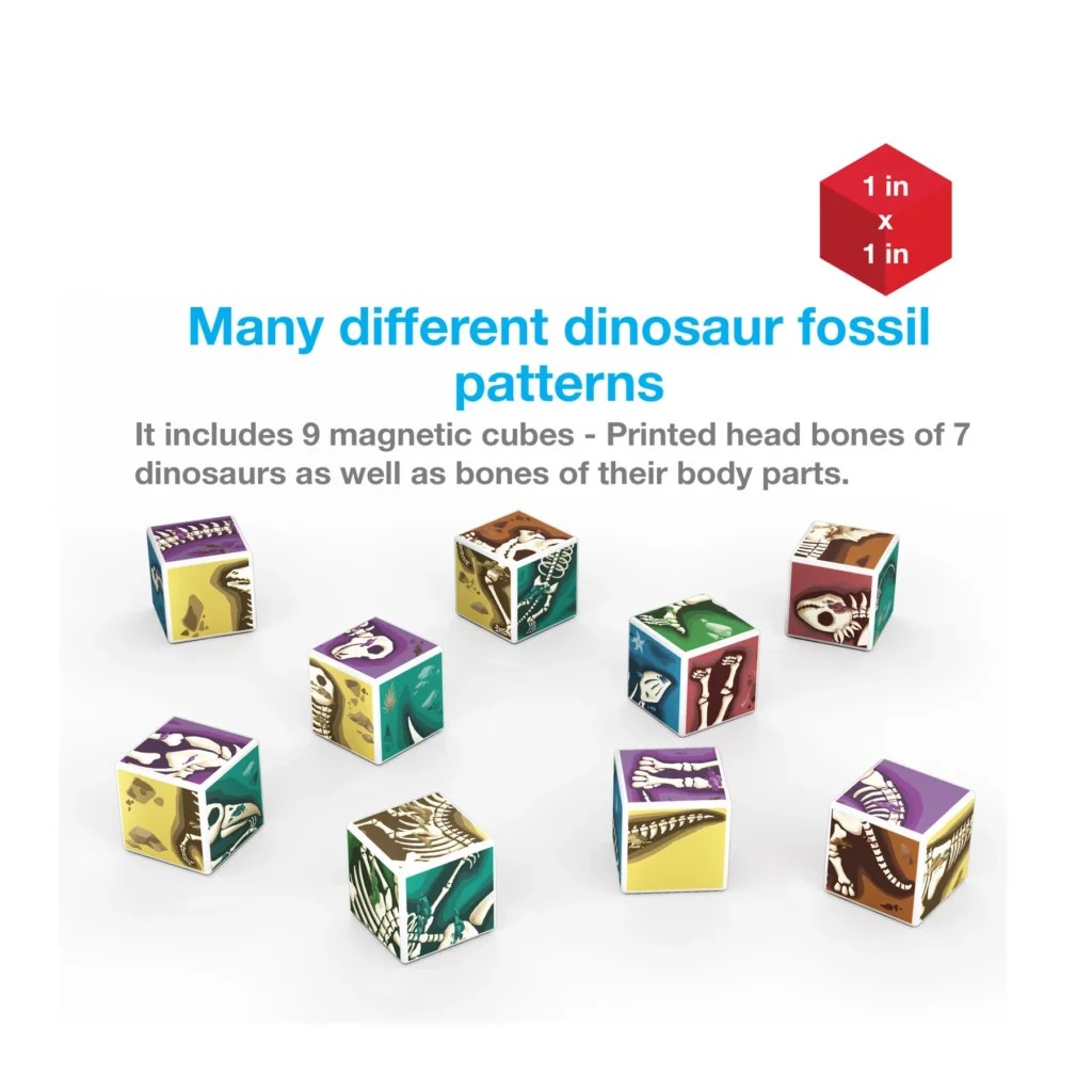 Dinosaur Fossil 3D Puzzle Cube Building Blocks Stacys Sensory Solutions