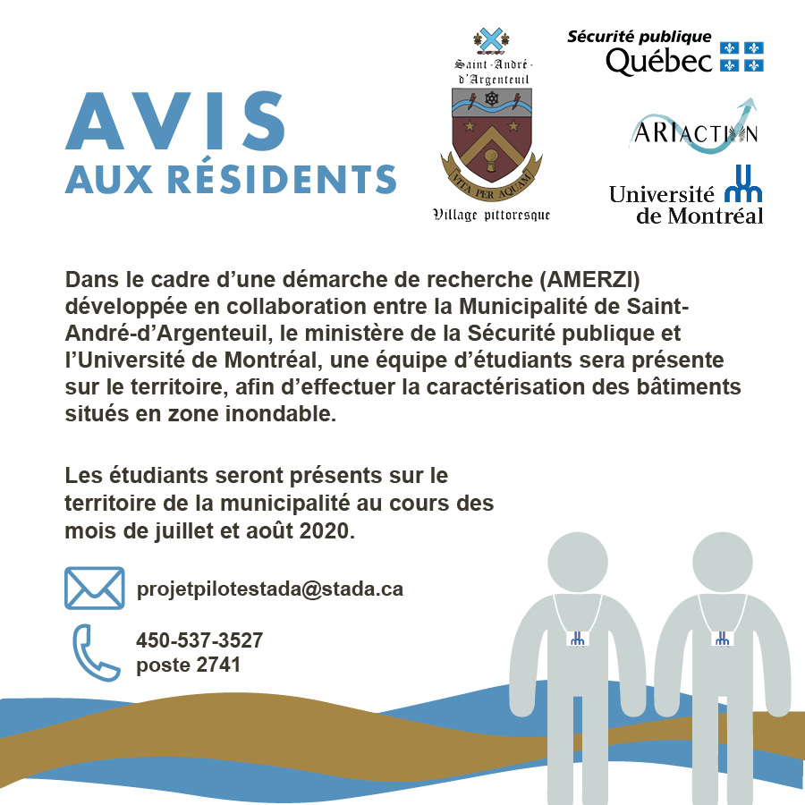 Projet AMERZI en zone inondable SaintAndréd'Argenteuil