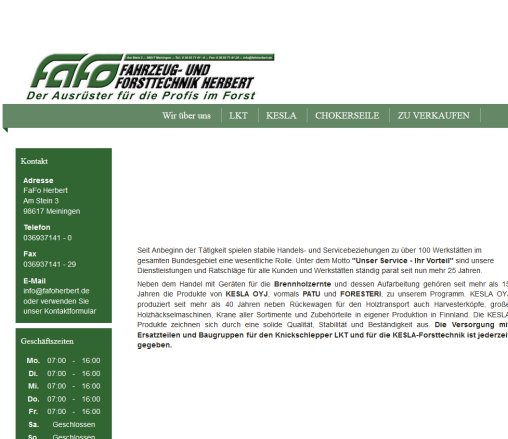 fafo Fahrzeug und Forsttechnik › Lkt Meiningen
