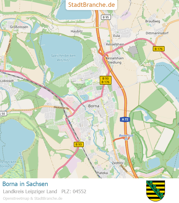 Karte Borna Matthias Hanke Gerichtsvollzieher am › Hanke Borna