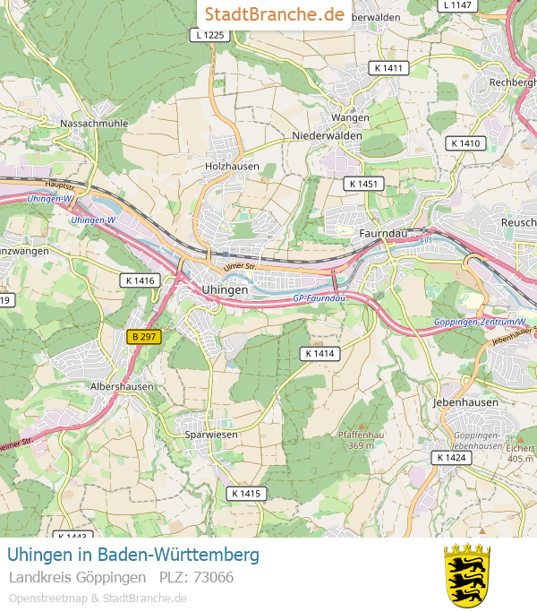 Uhingen Karte Russische Banja. 73066 Uhingen › Banja Uhingen