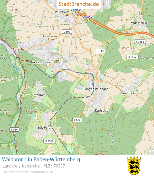 Waldbronn Karte grafikstil Daniel Wurst › Webdesign Waldbronn