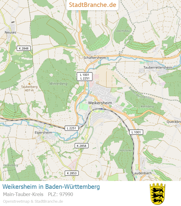 Weikersheim Karte Weikersheim › MainTauberKreis › BadenWürttemberg