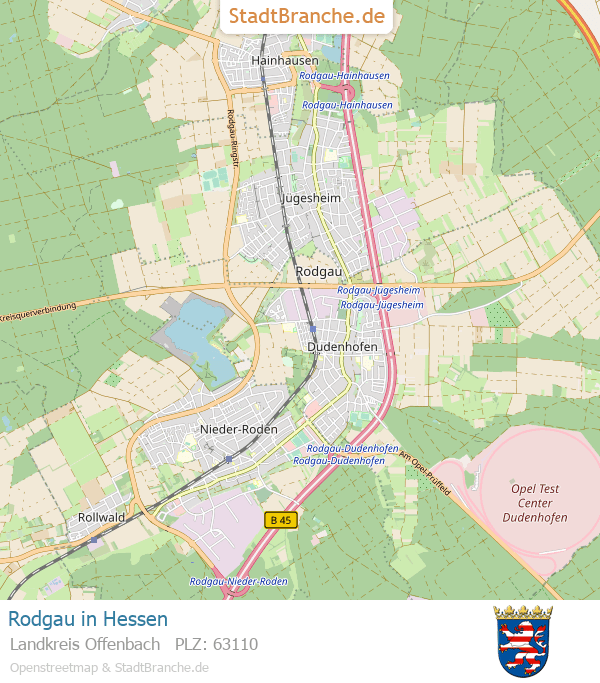 Karte Rodgau Ing. Büro Richard Vogel › Systeme Rodgau