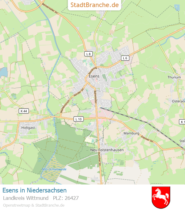 Karte Esens Umgebung Ferienwohnung Falkennest Home › Esens Esens