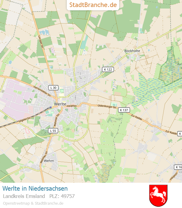 Werlte Karte Westerntraining Ortloff Emsland Beritt › Pferd Werlte