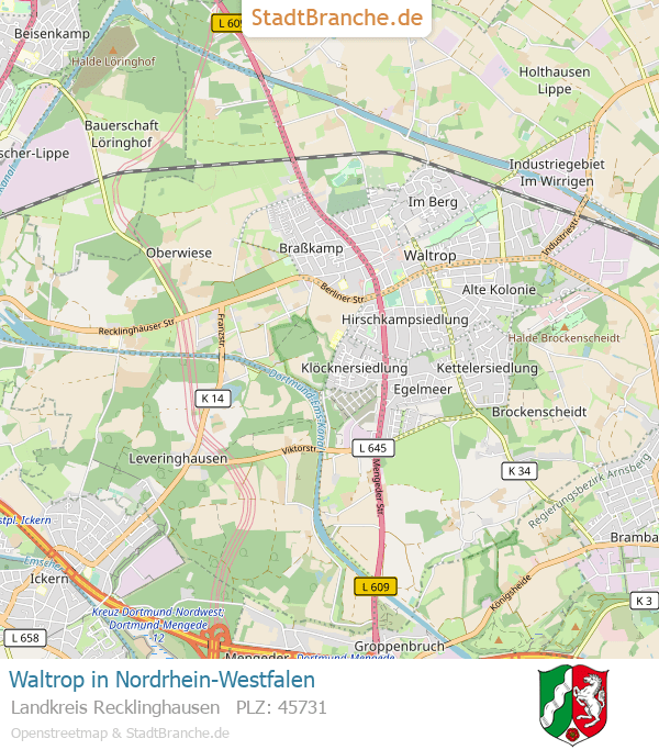 Karte Waltrop Home Gerwi GmbH › Gerwi Waltrop