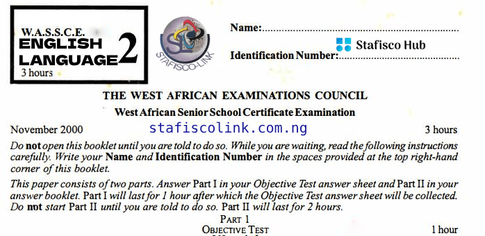 WAEC English Language Sample Questions: Examination Scheme and Guide
