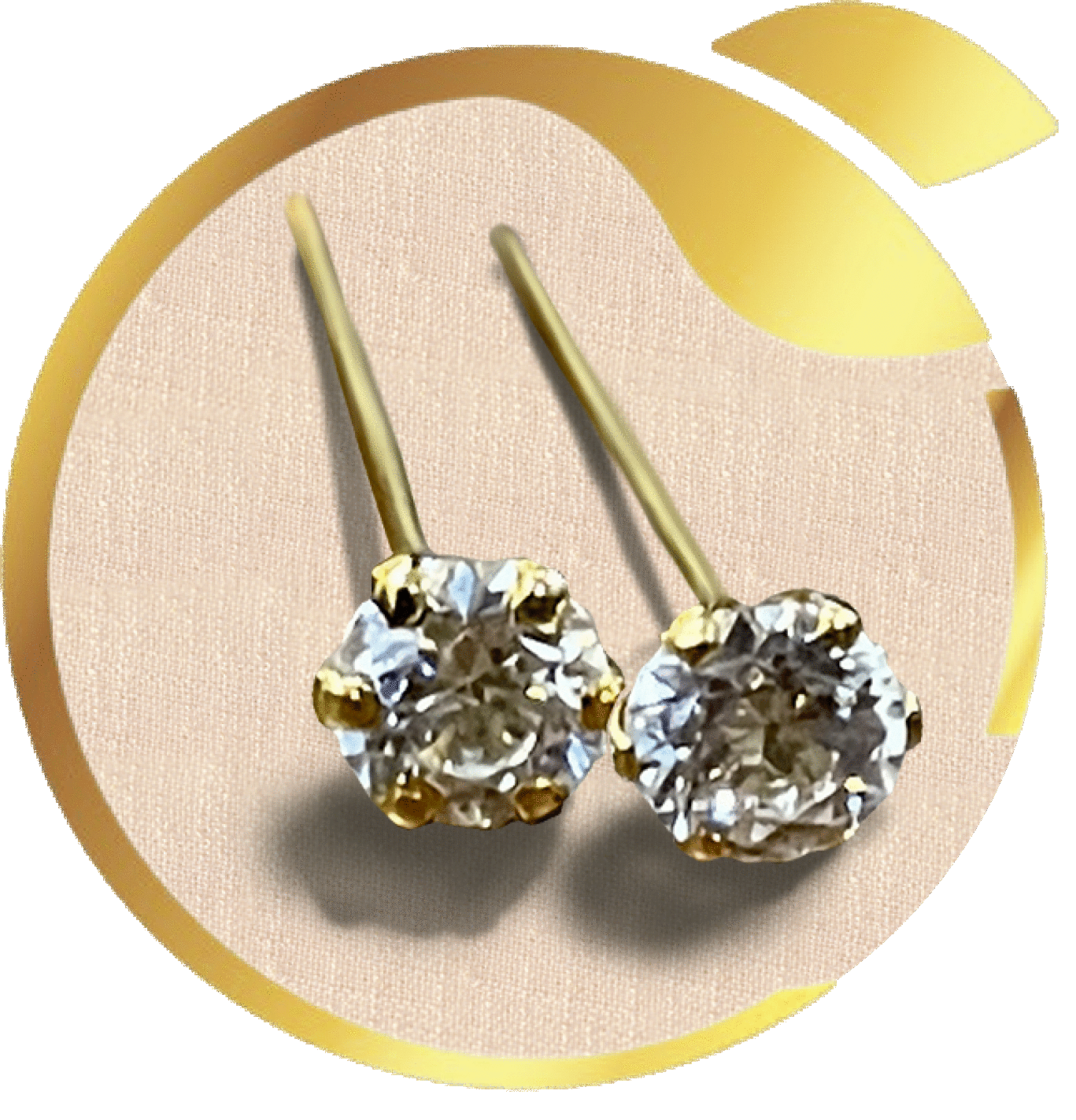 Ear Piercing With Medicated Gold Earrings & Studs For Beginners