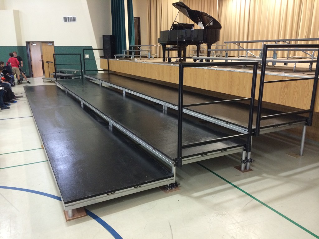 Choir Riser Platform Rentals from Stage CMDR