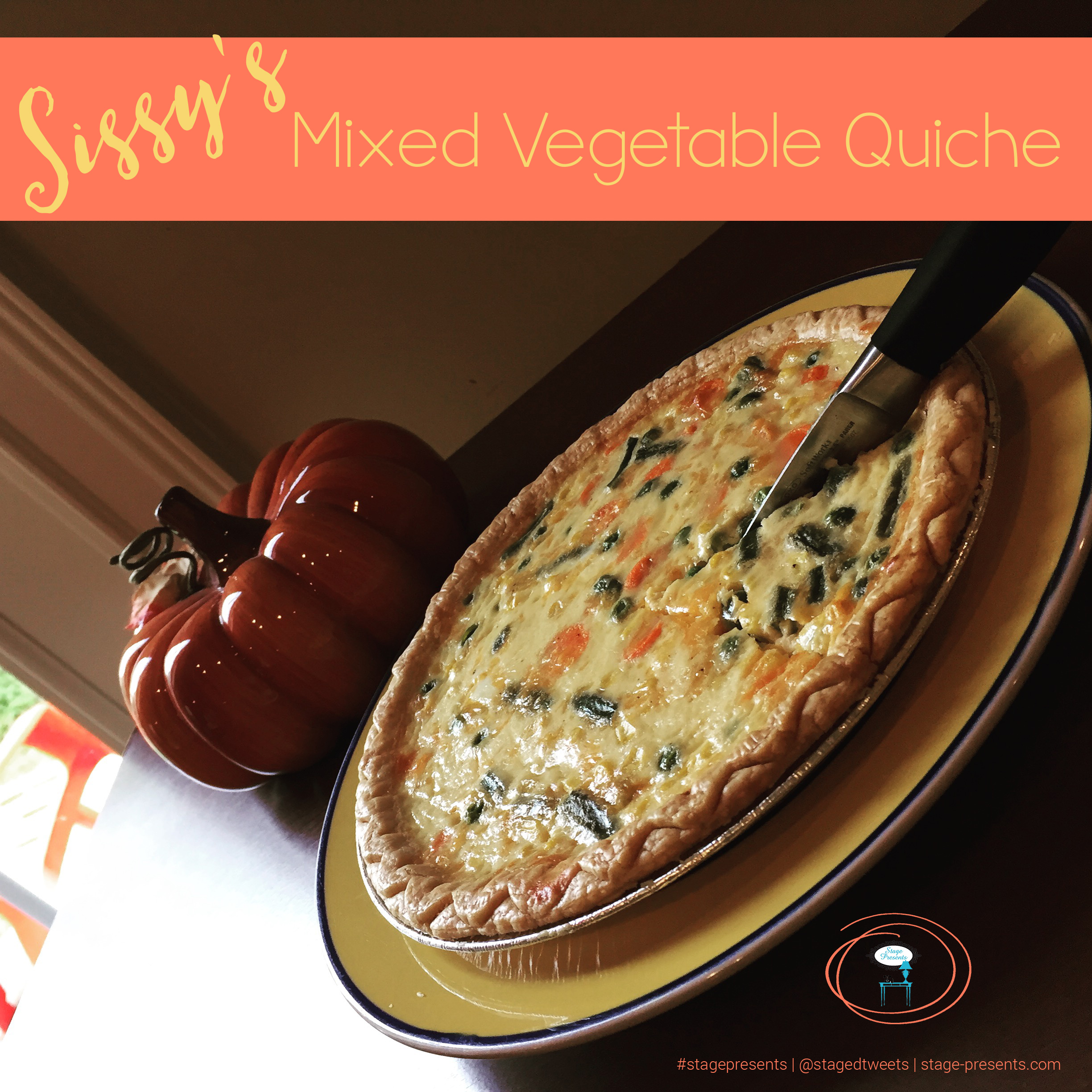 Easy Recipe for Mixed Vegetable Quiche Archives Stage Presents