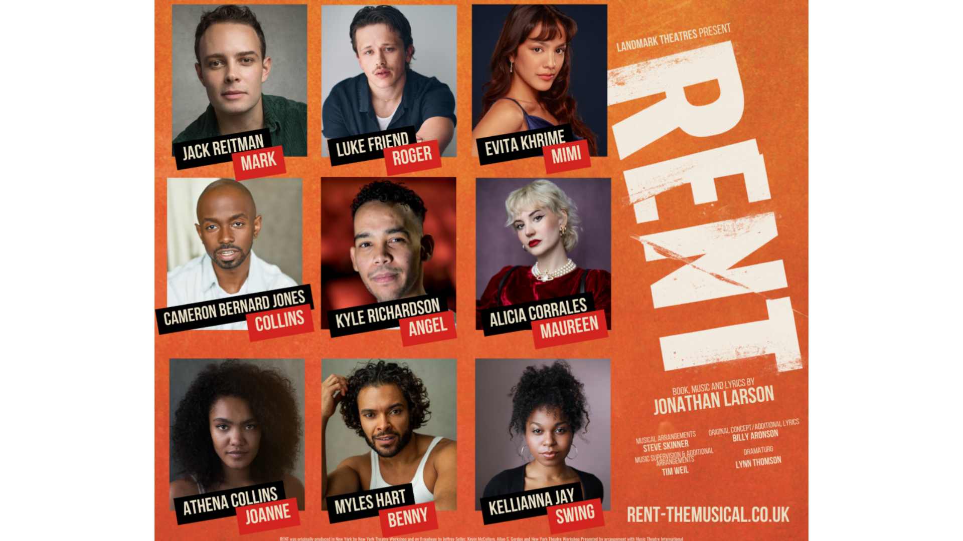 Cast announced for new British production of Rent Stageberry