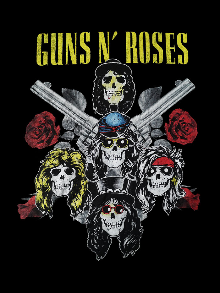 GUNS N’ ROSES MEN’S TEE PISTOLS & ROSES stagediving