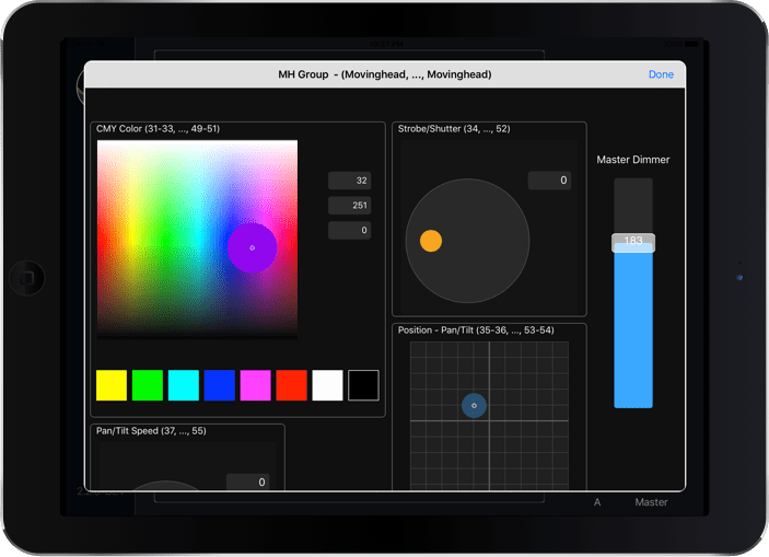 StageLight V.2.10 the stage lighting app for the iPad