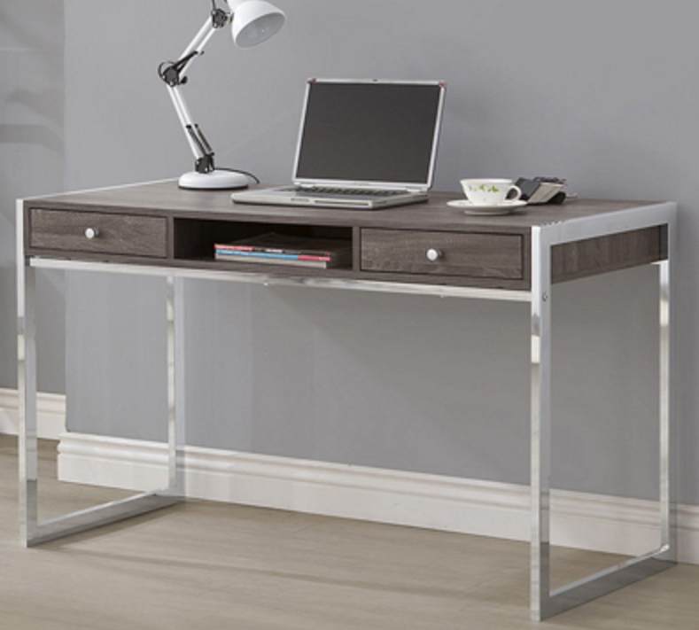 Friedman Desk Chrome Legs Toronto Furniture Rental for Home Staging