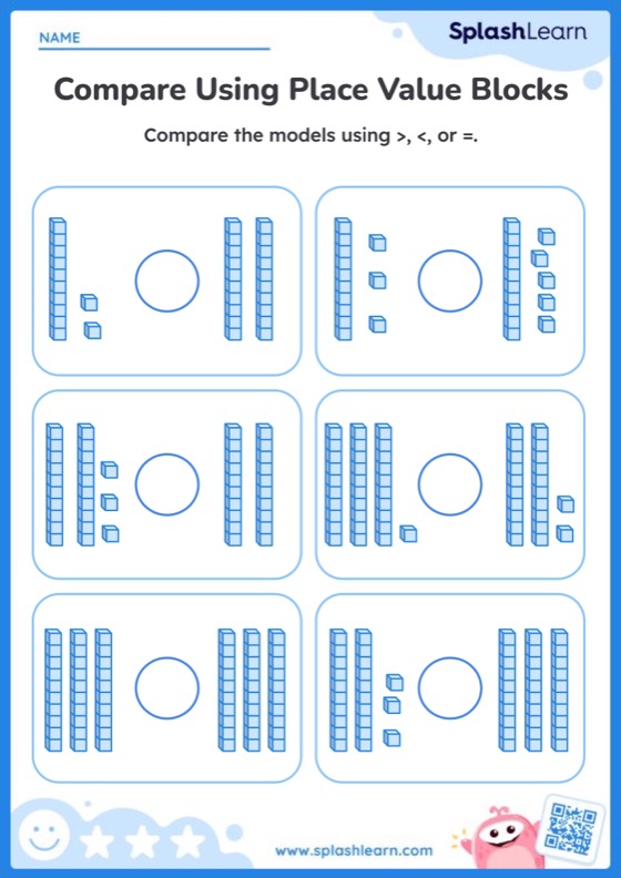 Free Printable Compare Numbers Using Place Value Worksheets