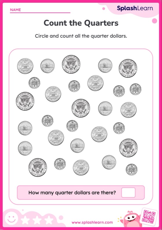 Identify Coins Worksheets for Kids Online