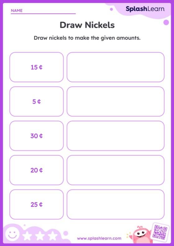 Identify Coins Worksheets for Kids Online