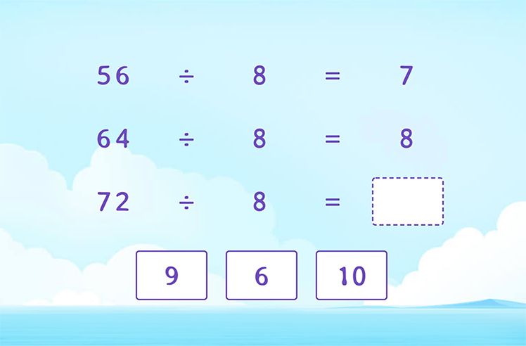 Division By 8 Games for Kids Online