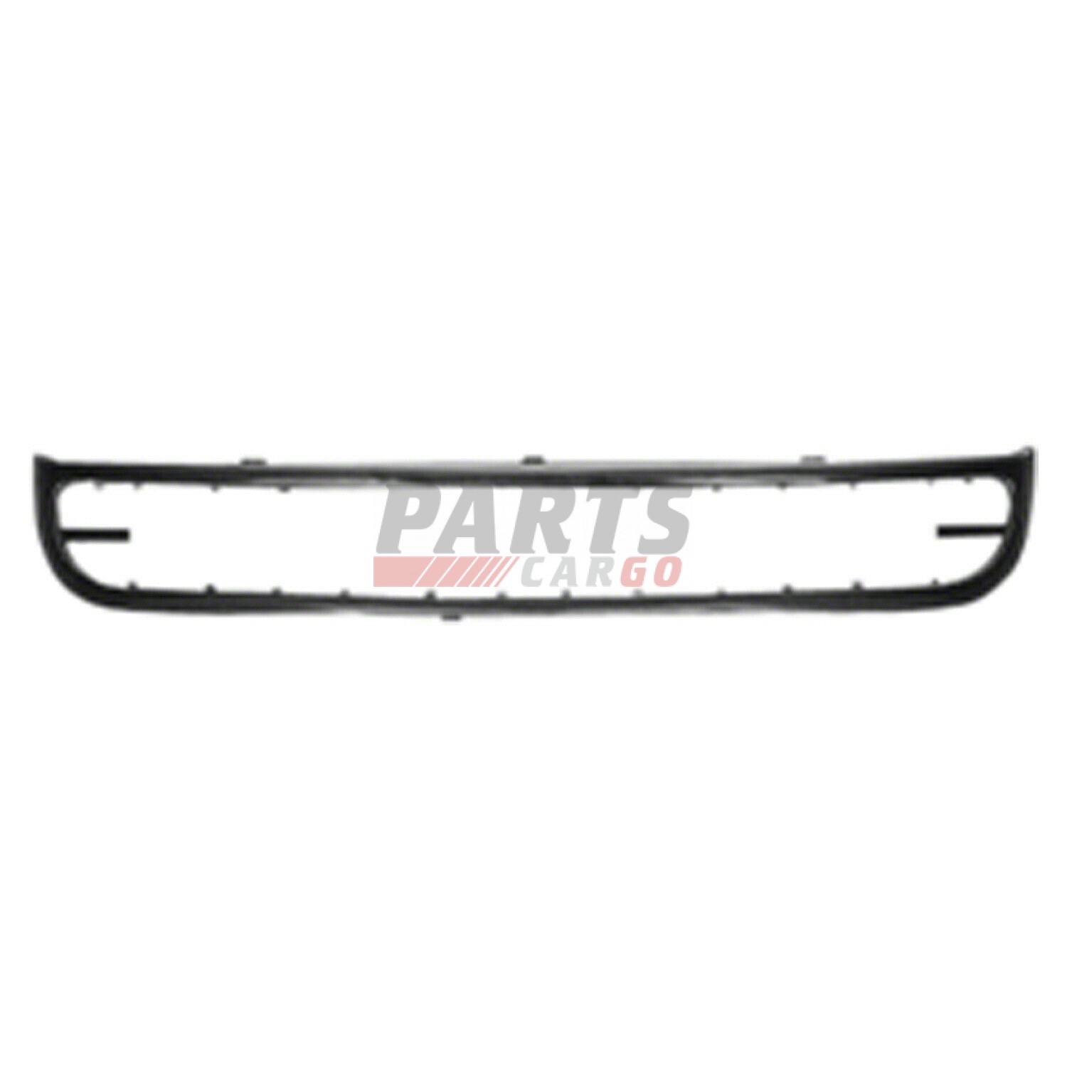 Front Bumper Grille Molding Black Fits 19982000