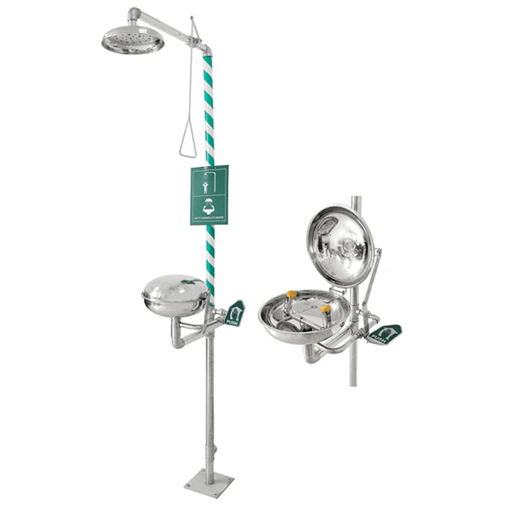 NAUTILUS SS SAFETY SHOWER & EYE WASHER WITH COVER Nautilus Group
