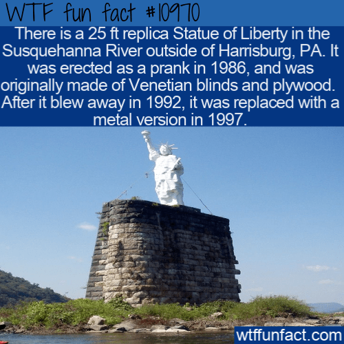 WTF Fun Fact Mini Statue Of Liberty