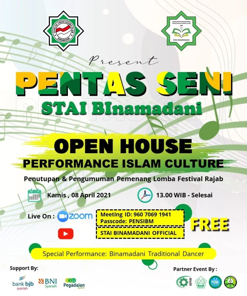 Lestarikan Budaya Islam STAI Binamadani Gelar PENSI (Virtual) untuk  menyambut Bulan Ramadhan - SEKOLAH TINGGI AGAMA ISLAM - BINAMADANI