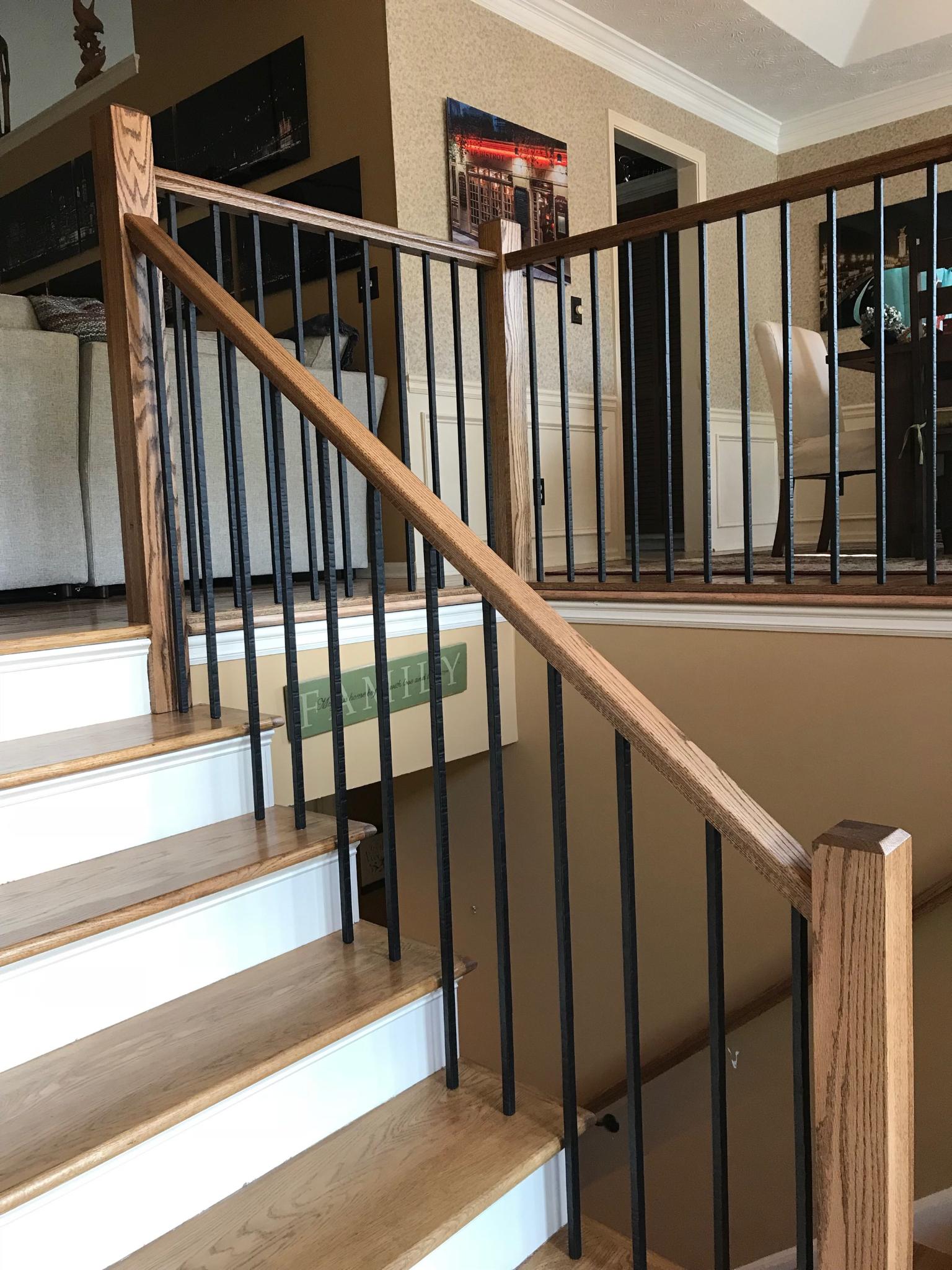 Modern Iron Balusters / Metal Baluster System Southern Staircase