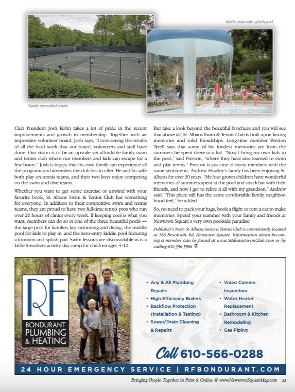 Press St. Albans Swim and Tennis Club